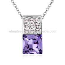 Fashionable Diamond Crystale Diamante Silver Plated Necklace